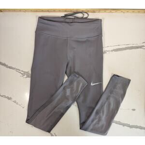 Nike Dri-Fit Women's Leggings Grey Size XS Compression 26" inseam‎ Running